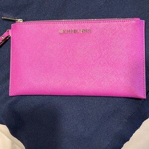 Michael Kors purple wristlet